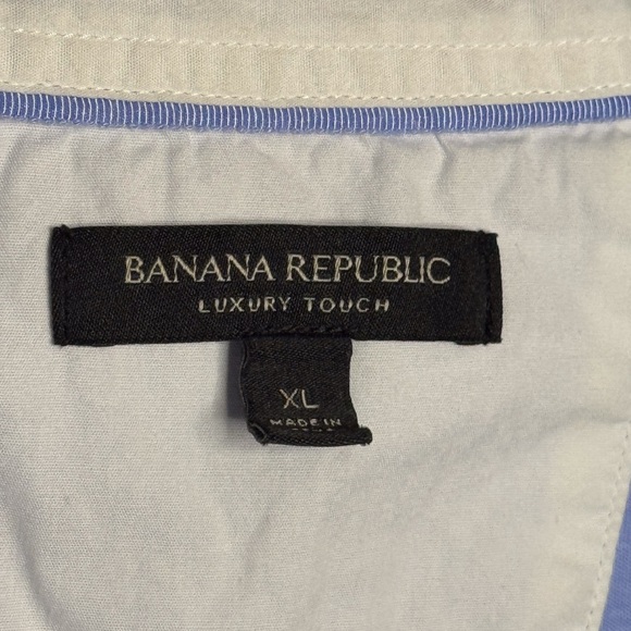 Banana Republic Light Blue Polo with White Trim - Picture 3 of 7